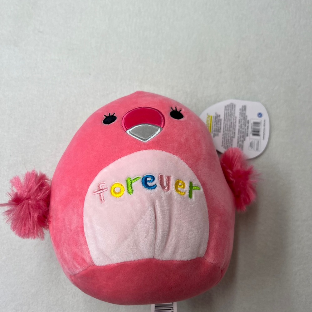 Squishmallows Cookie 7.5" Pink Bird‎ Plush NWT 2021 Besties FOREVER Cute